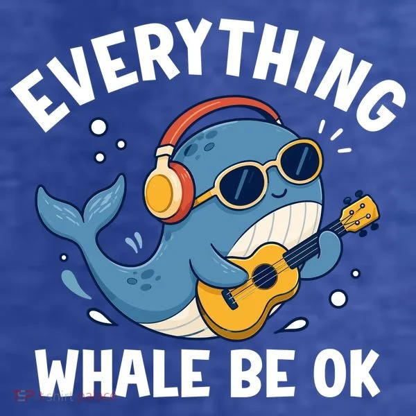Everything Whale Be OK Kids T-Shirt