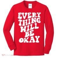 Everything Will Be Okay Kids Long Sleeve Shirt thumb 0