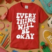 Everything Will Be Okay Kids T-Shirt thumb 3