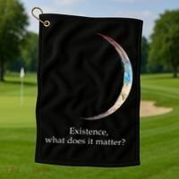 Existence What Does It Matter Astronomy Physics Golf Towel thumb 1