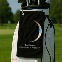 Existence What Does It Matter Astronomy Physics Golf Towel thumb 2