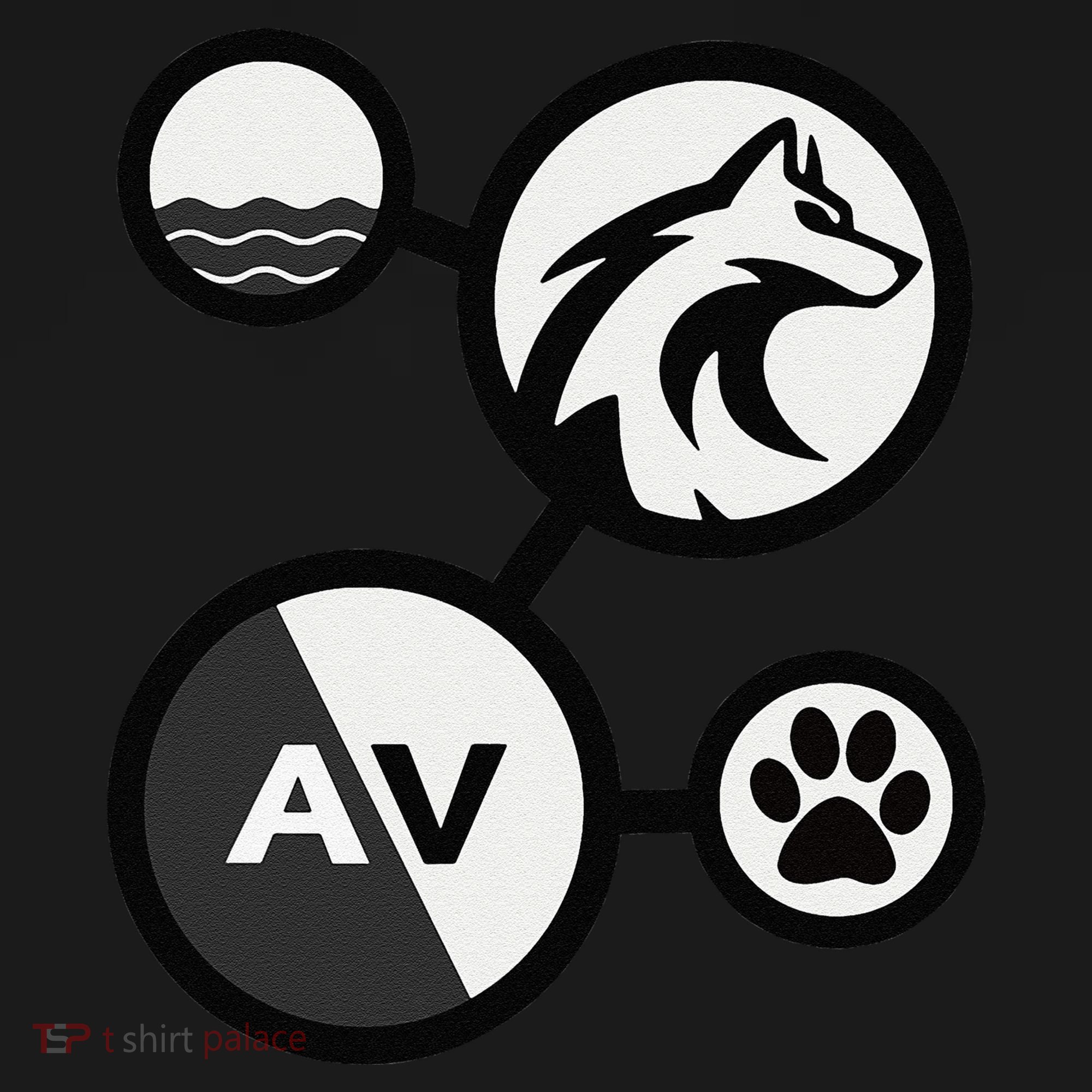 Elemental Waterwolf Ornament
