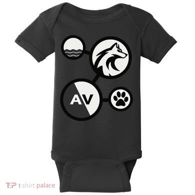 Elemental Waterwolf Baby Bodysuit