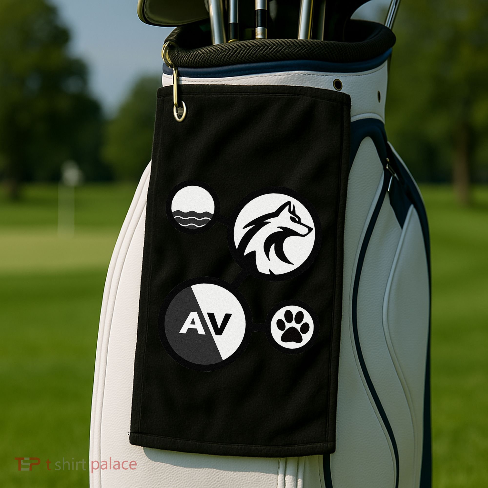 Elemental Waterwolf Golf Towel