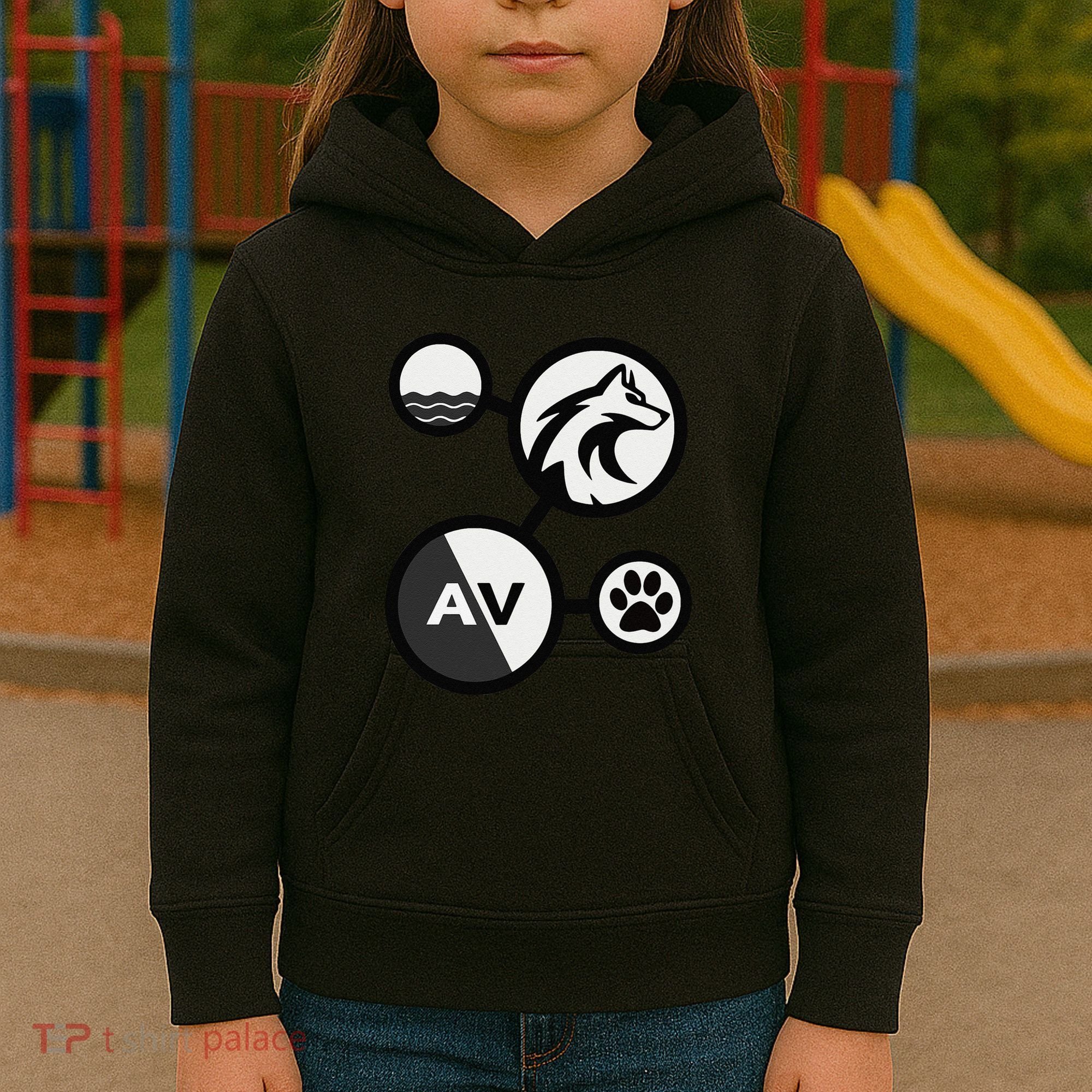 Elemental Waterwolf Kids Hoodie