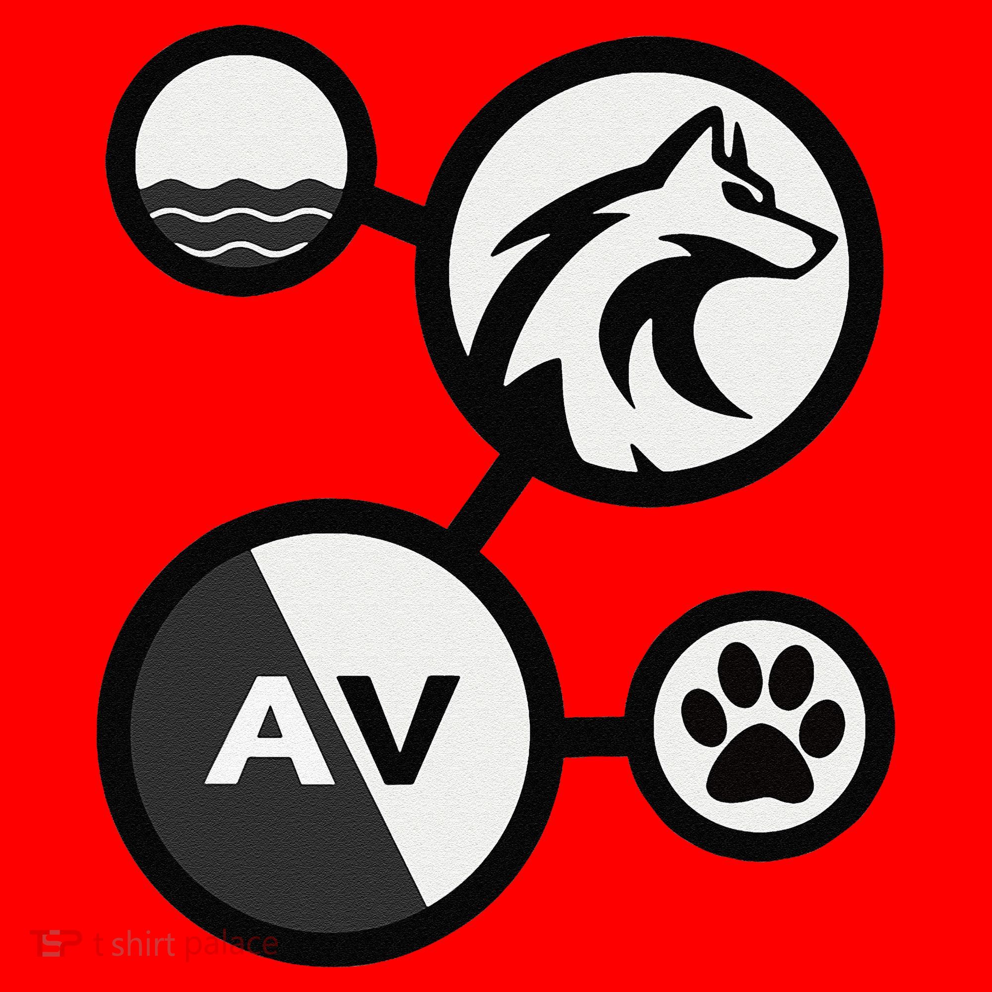 Elemental Waterwolf Santa Hat