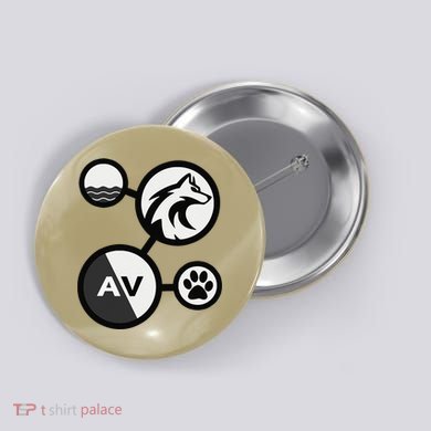 Elemental Waterwolf Button