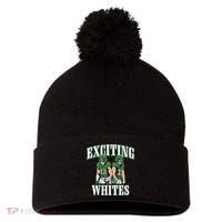 Exciting Whites Pom Pom 12in Knit Beanie thumb 0