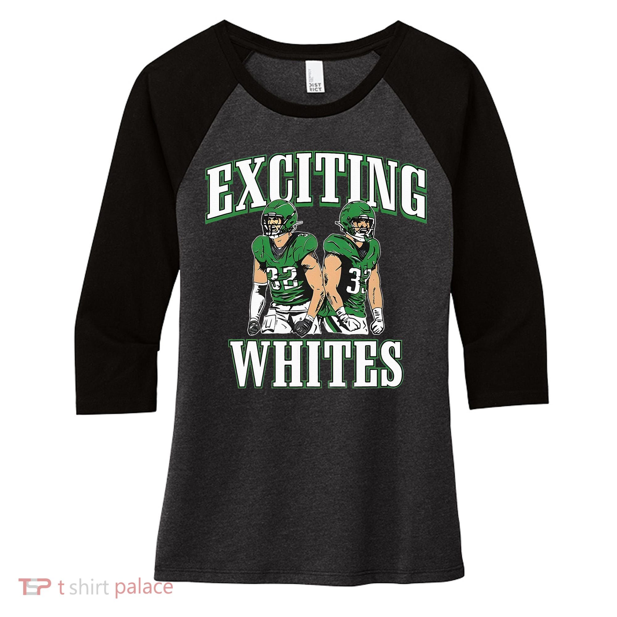 Exciting Whites Women's Tri-Blend 3/4-Sleeve Raglan Shirt