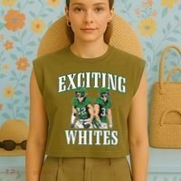Exciting Whites Garment-Dyed Women's Muscle Tee thumb 4