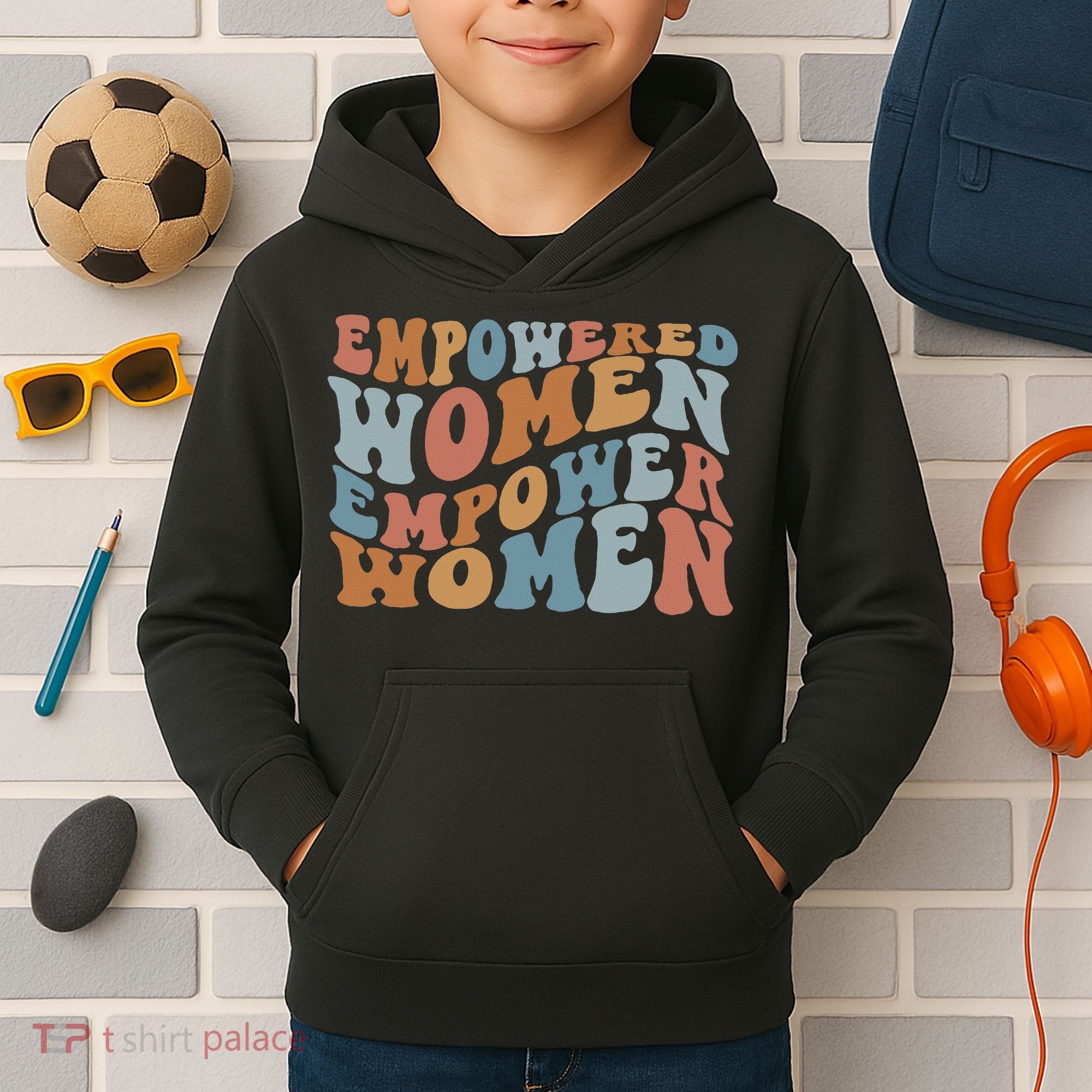 Empowered Women Empower Feminist Kids Hoodie
