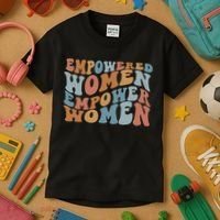 Empowered Women Empower Feminist Kids T-Shirt thumb 3