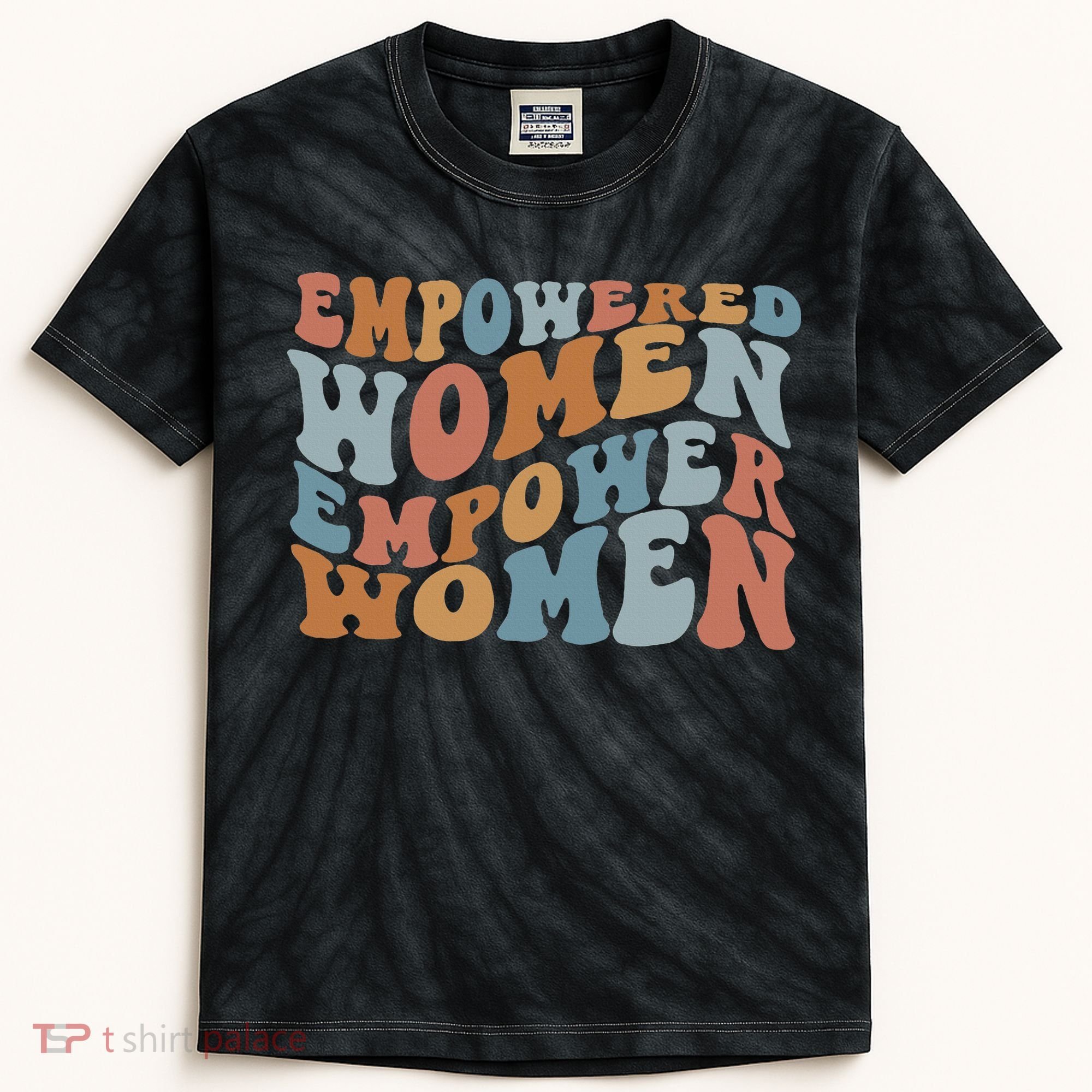Empowered Women Empower Feminist Kids Tie-Dye T-Shirt