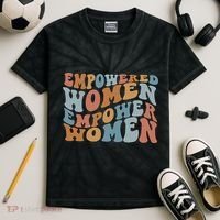 Empowered Women Empower Feminist Kids Tie-Dye T-Shirt thumb 2