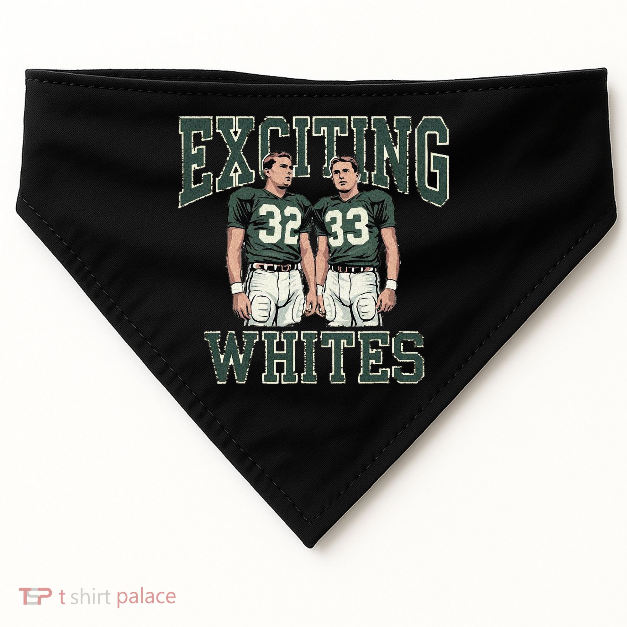 Exciting Whites Exciting Whites Exciting Whites USA-Made Doggie Bandana