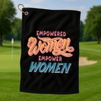 Empowered Women Empower Women Golf Towel thumb 1