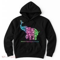 Elephant With Flower Metastatic Breast Cancer Awareness Hoodie thumb 0