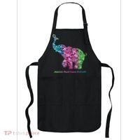 Elephant With Flower Metastatic Breast Cancer Awareness Apron thumb 0