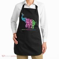 Elephant With Flower Metastatic Breast Cancer Awareness Apron thumb 2