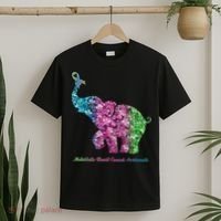 Elephant With Flower Metastatic Breast Cancer Awareness T-Shirt thumb 2