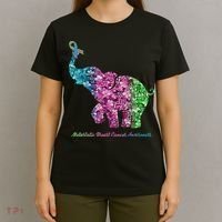 Elephant With Flower Metastatic Breast Cancer Awareness T-Shirt thumb 4