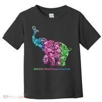 Elephant With Flower Metastatic Breast Cancer Awareness Toddler T-Shirt thumb 0