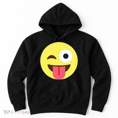 Emoticon Winking Face With Tongue Hoodie