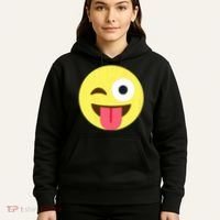 Emoticon Winking Face With Tongue Hoodie thumb 5