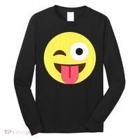 Emoticon Winking Face With Tongue Long Sleeve Shirt thumb 0
