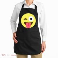 Emoticon Winking Face With Tongue Apron thumb 2
