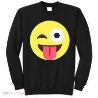 Emoticon Winking Face With Tongue Sweatshirt thumb 0