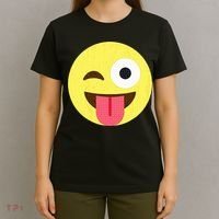 Emoticon Winking Face With Tongue T-Shirt thumb 4