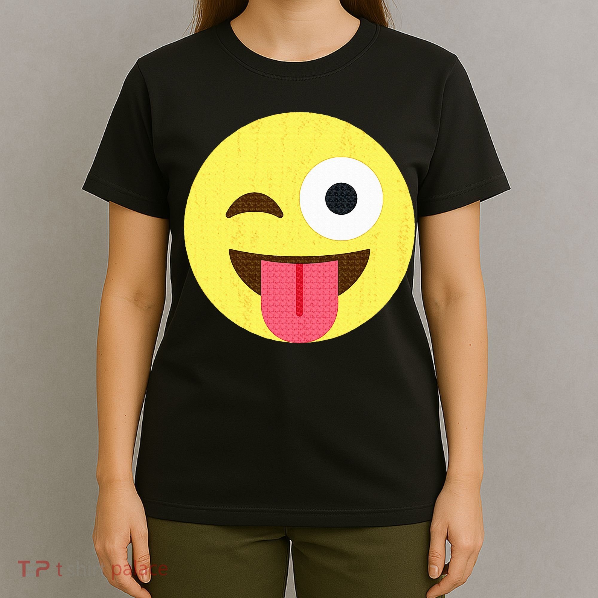 Emoticon Winking Face With Tongue T-Shirt