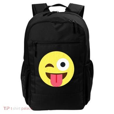 Emoticon Winking Face With Tongue Backpack
