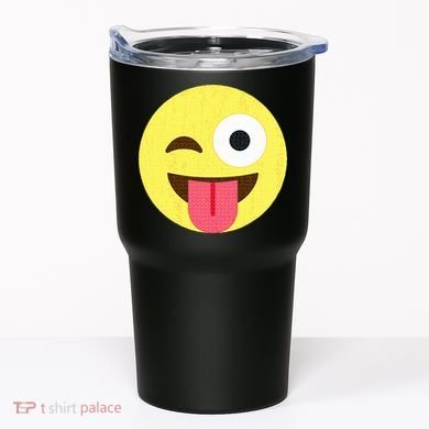 Emoticon Winking Face With Tongue Tumbler