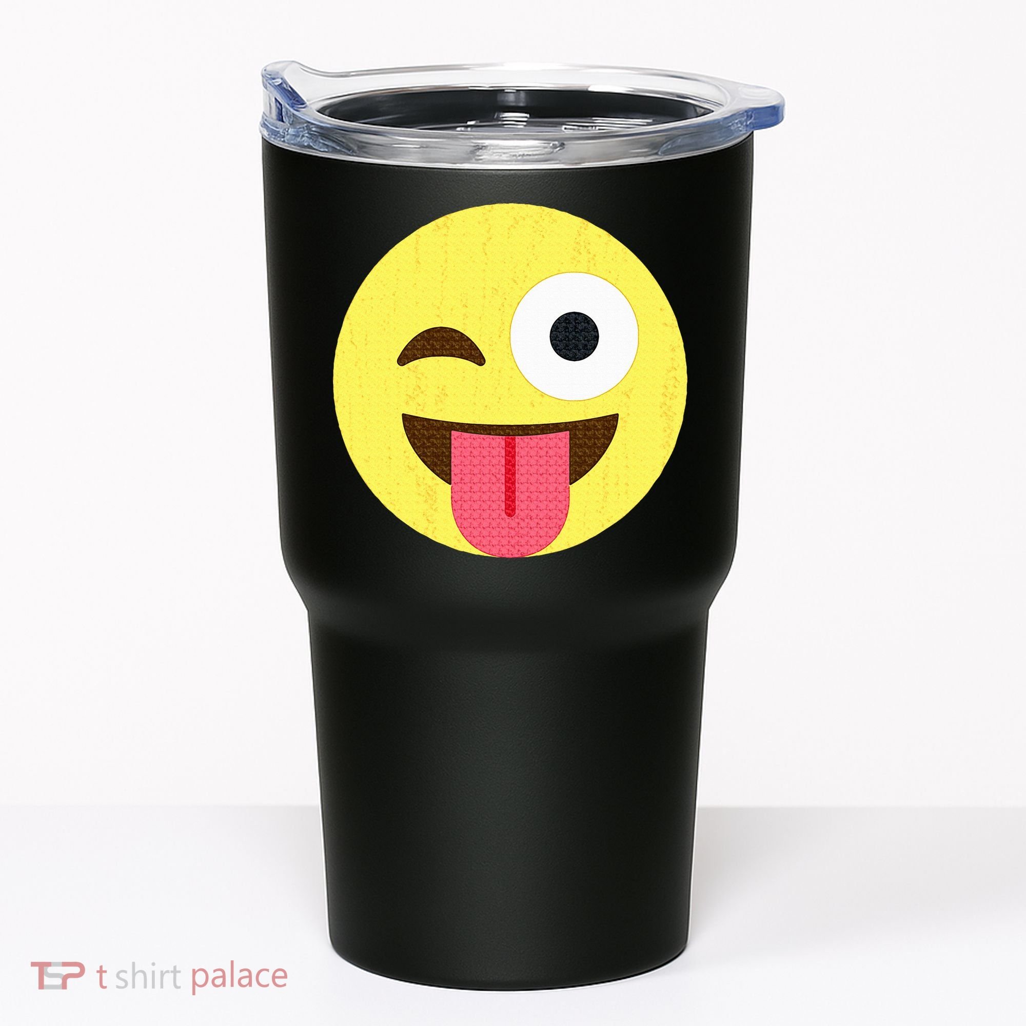 Emoticon Winking Face With Tongue Tumbler