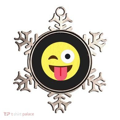 Emoticon Winking Face With Tongue Ornament