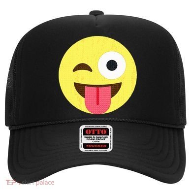 Emoticon Winking Face With Tongue Hat