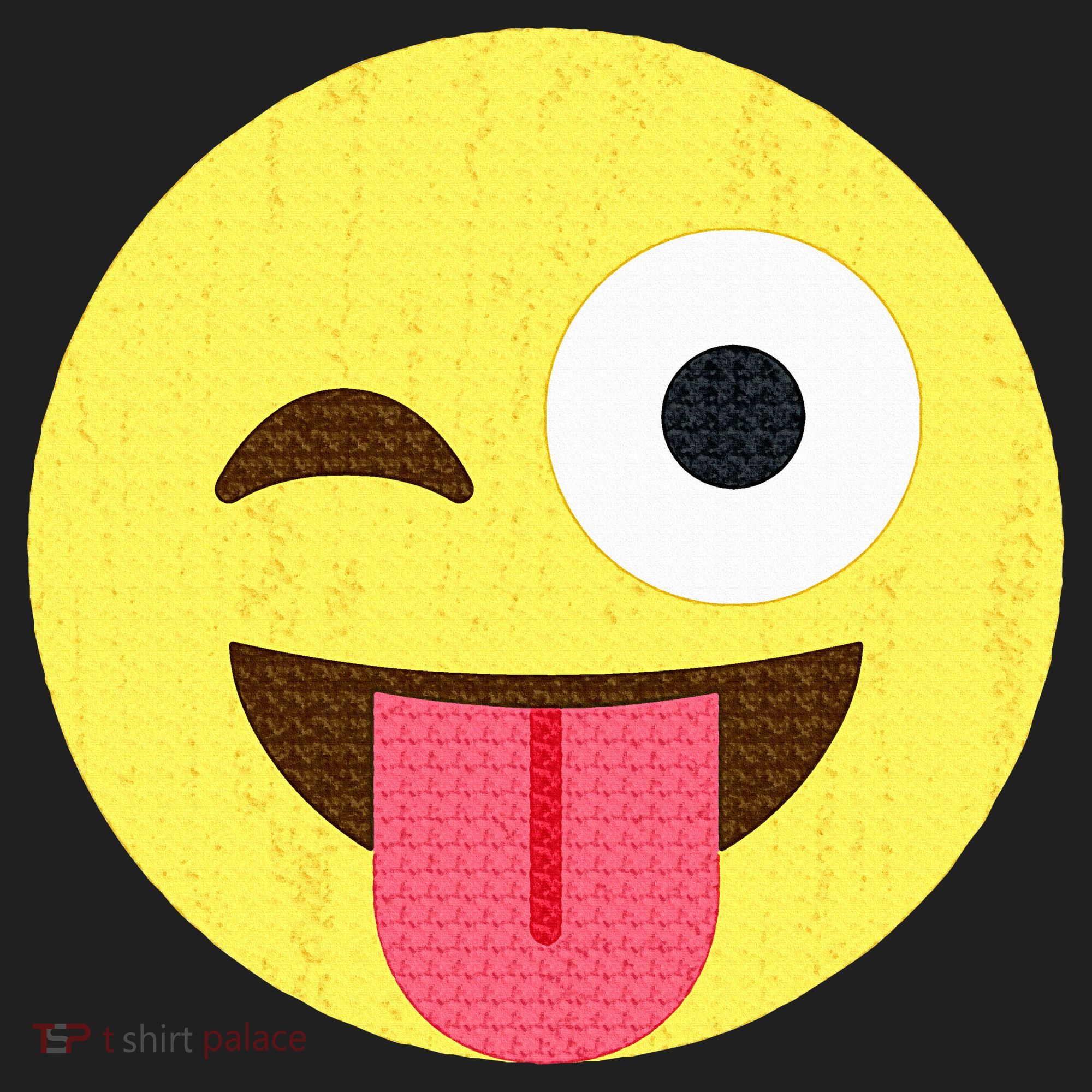 Emoticon Winking Face With Tongue Hat