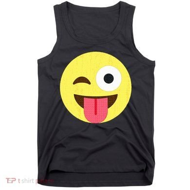 Emoticon Winking Face With Tongue Tank Top