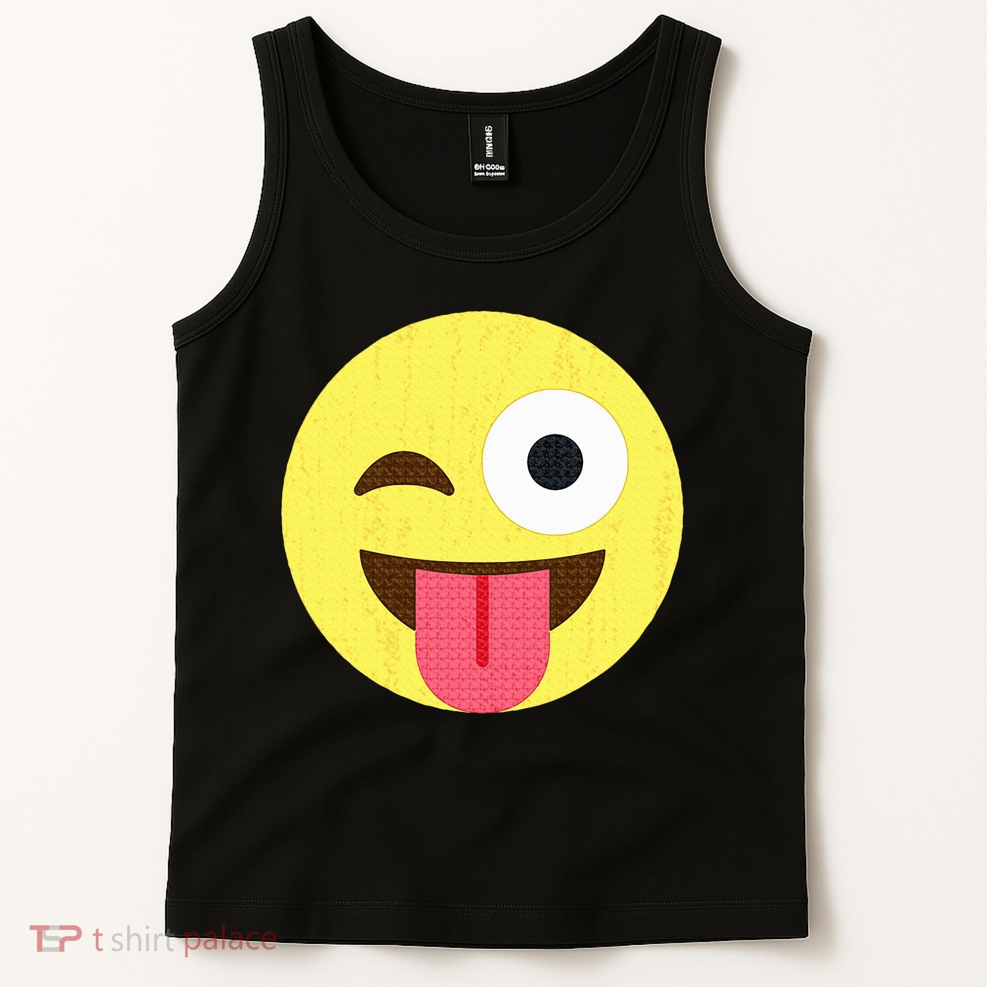 Emoticon Winking Face With Tongue Tank Top