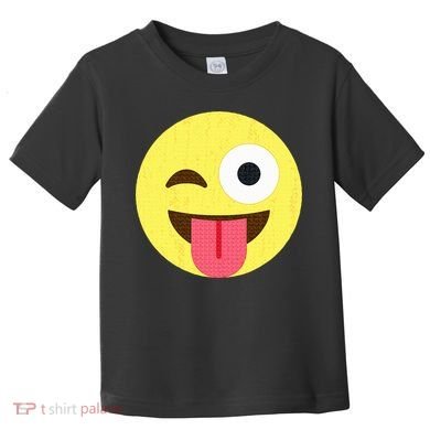 Emoticon Winking Face With Tongue Toddler T-Shirt