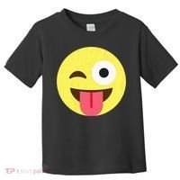 Emoticon Winking Face With Tongue Toddler T-Shirt thumb 0
