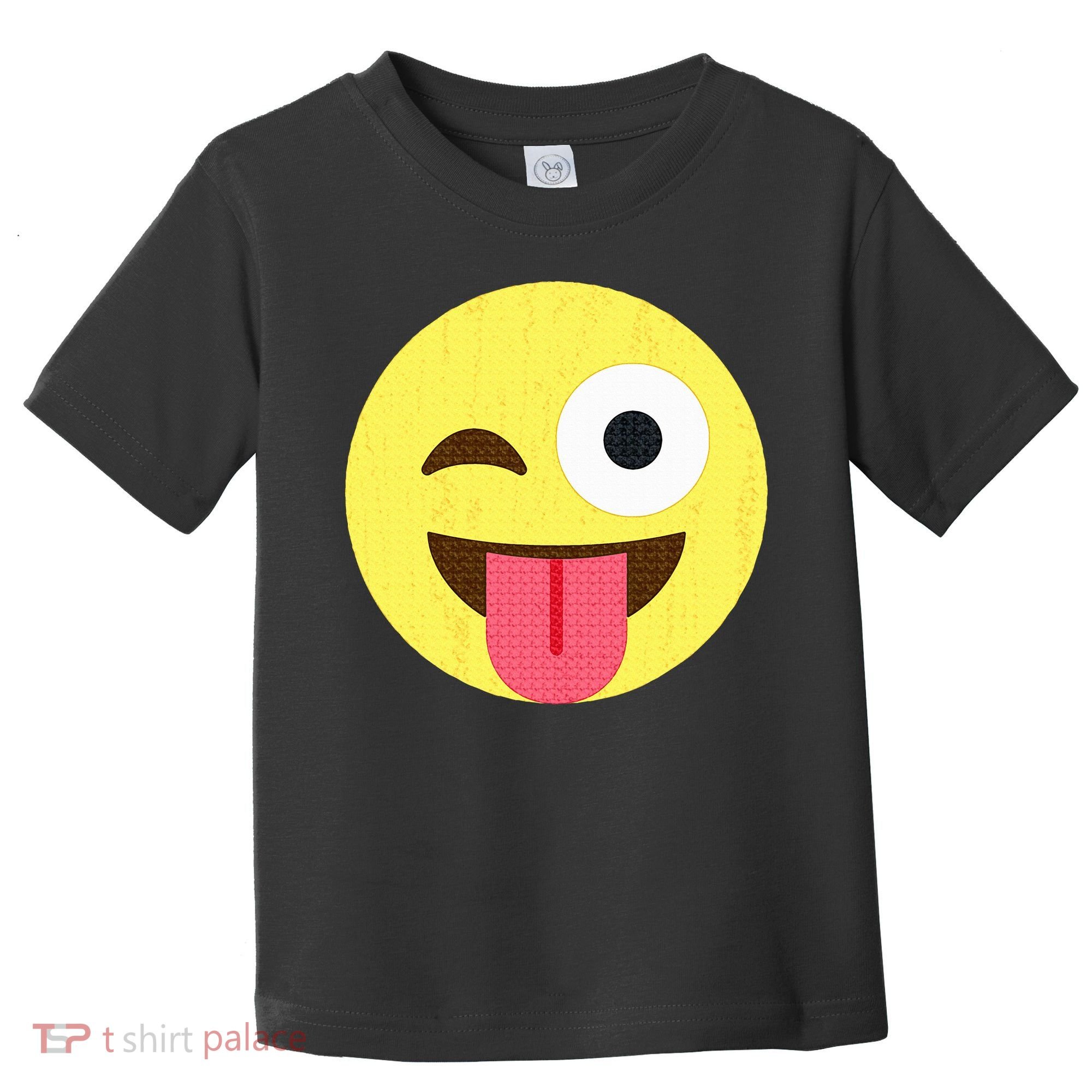 Emoticon Winking Face With Tongue Toddler T-Shirt