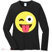 Emoticon Winking Face With Tongue Women's Long Sleeve Shirt thumb 0