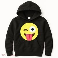 Emoticon Winking Face With Tongue Kids Hoodie thumb 0