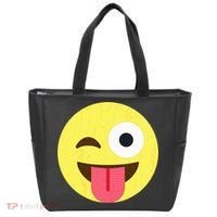 Emoticon Winking Face With Tongue Tote Bag thumb 0