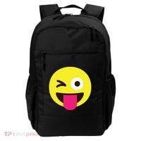 Emoticon Winking Face With Stuckout Tongue And Winking Eye Backpack thumb 0