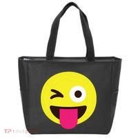 Emoticon Winking Face With Stuckout Tongue And Winking Eye Tote Bag thumb 0
