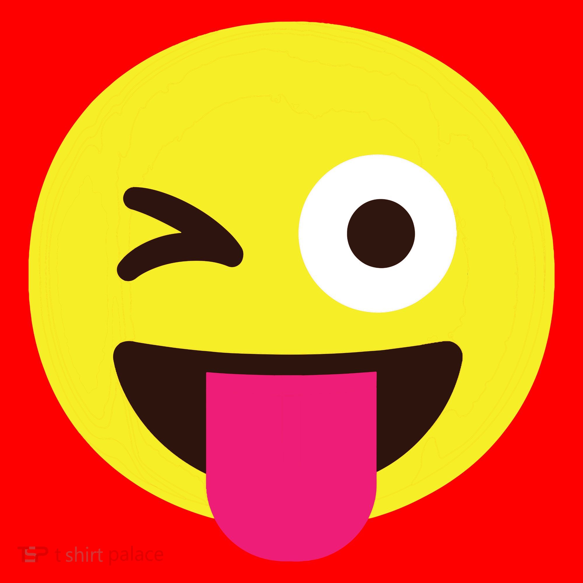 Emoticon Winking Face With Stuckout Tongue And Winking Eye Santa Hat